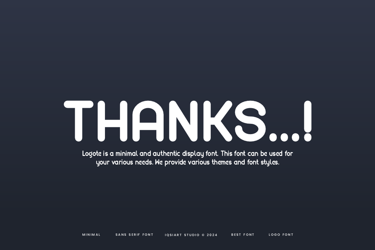 Logote - Modern Logo Font, a Sans Serif Font by Iqsiart Studio (Photo 8 of 8)