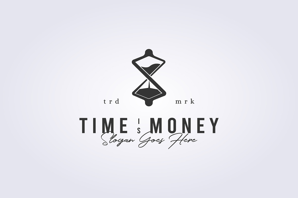hourglass logo vector design minimal, a Branding & Logo Template by Lodzrov