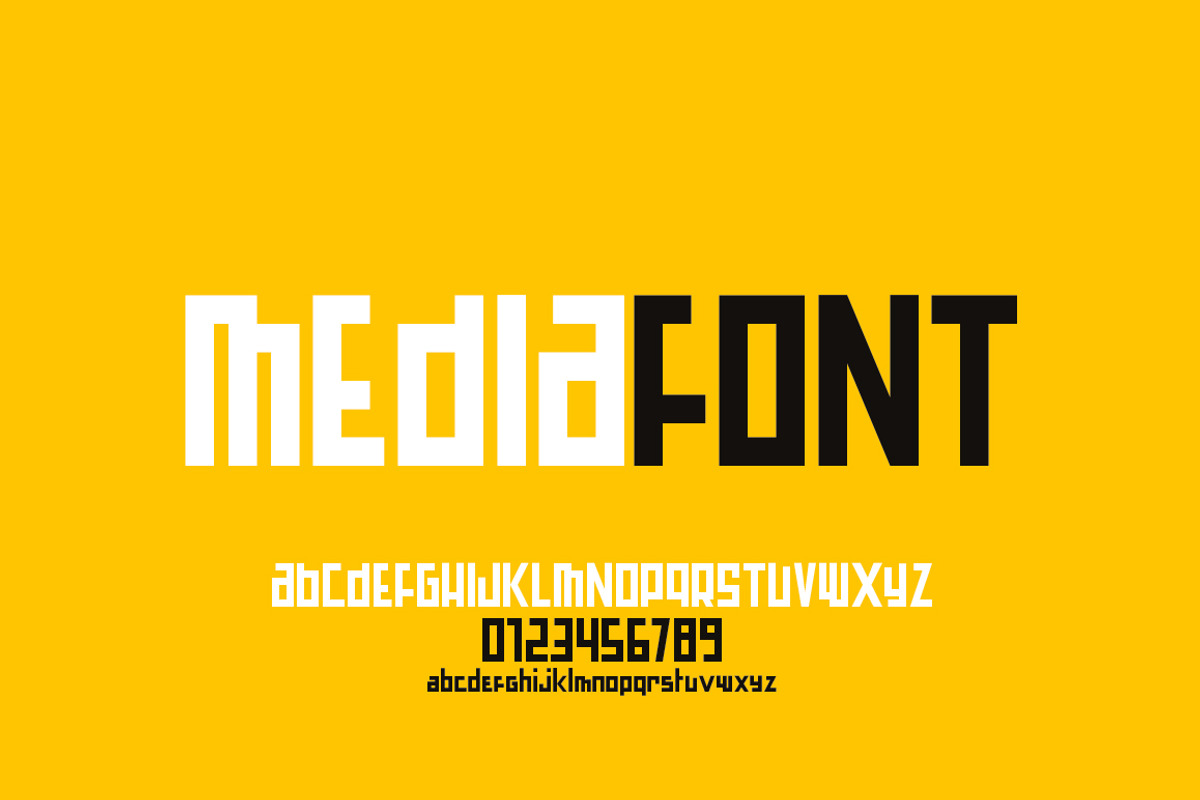 Mediafont, a Sans Serif Font by La Boite Graphique (Photo 2 of 6)