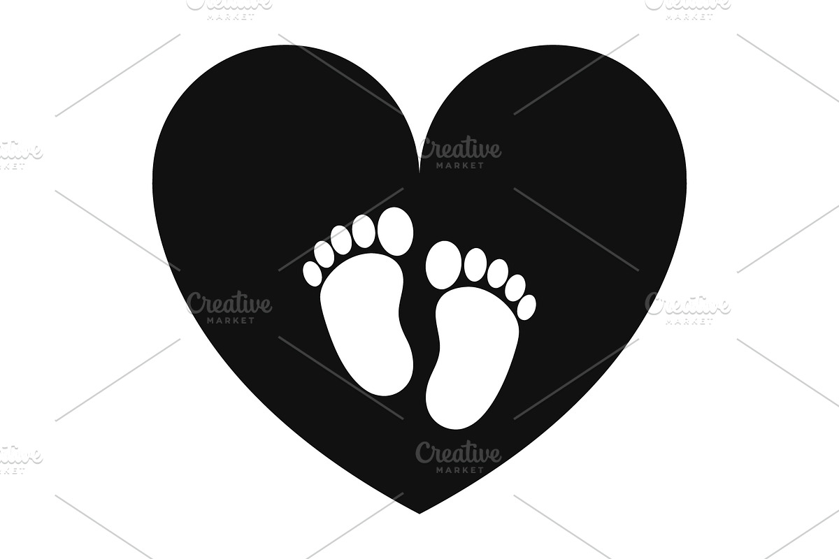 Baby footprint, an Illustration by Mark1987