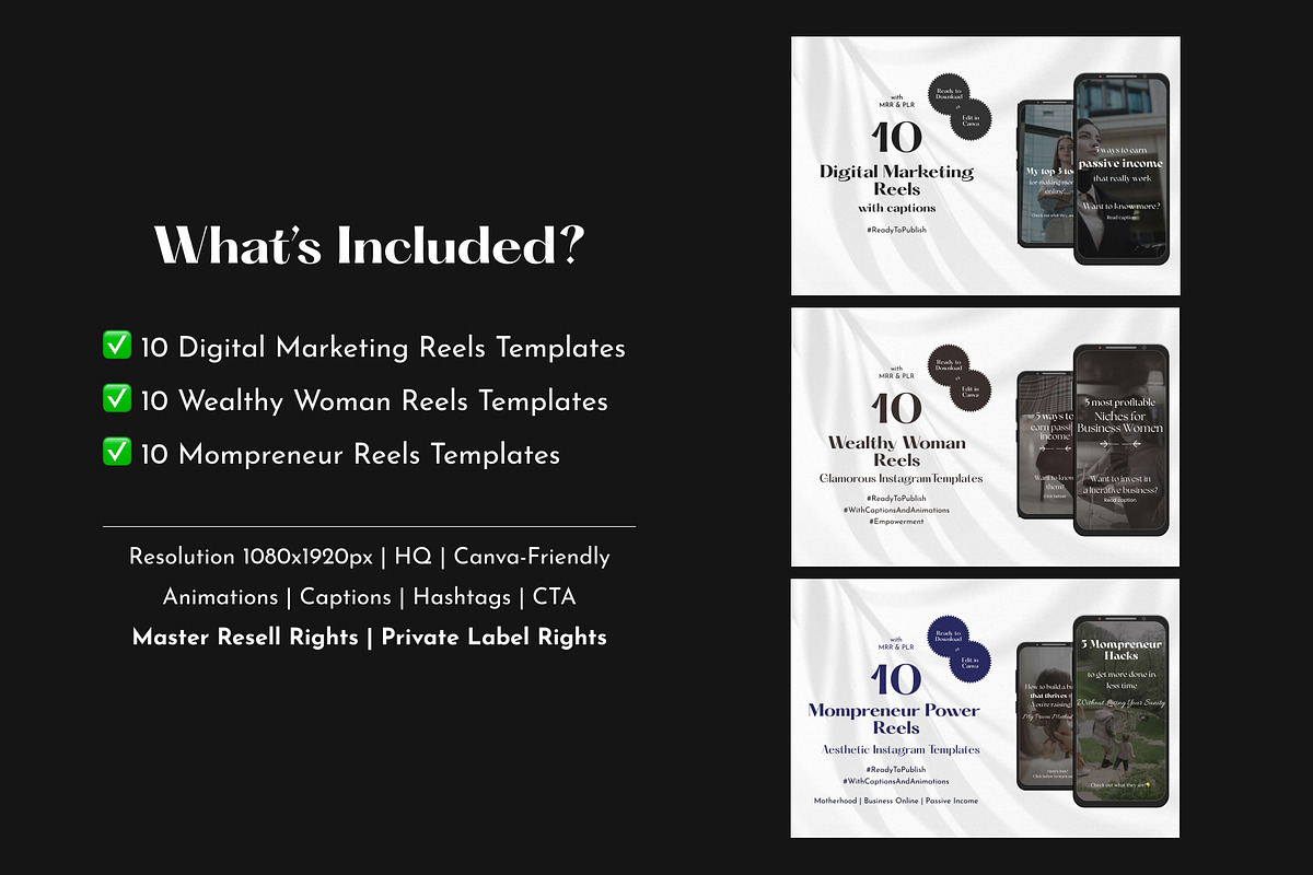 Professional Insta Reels Templates, a Social Media Template by Studio DigiCraft (Photo 2 of 9)
