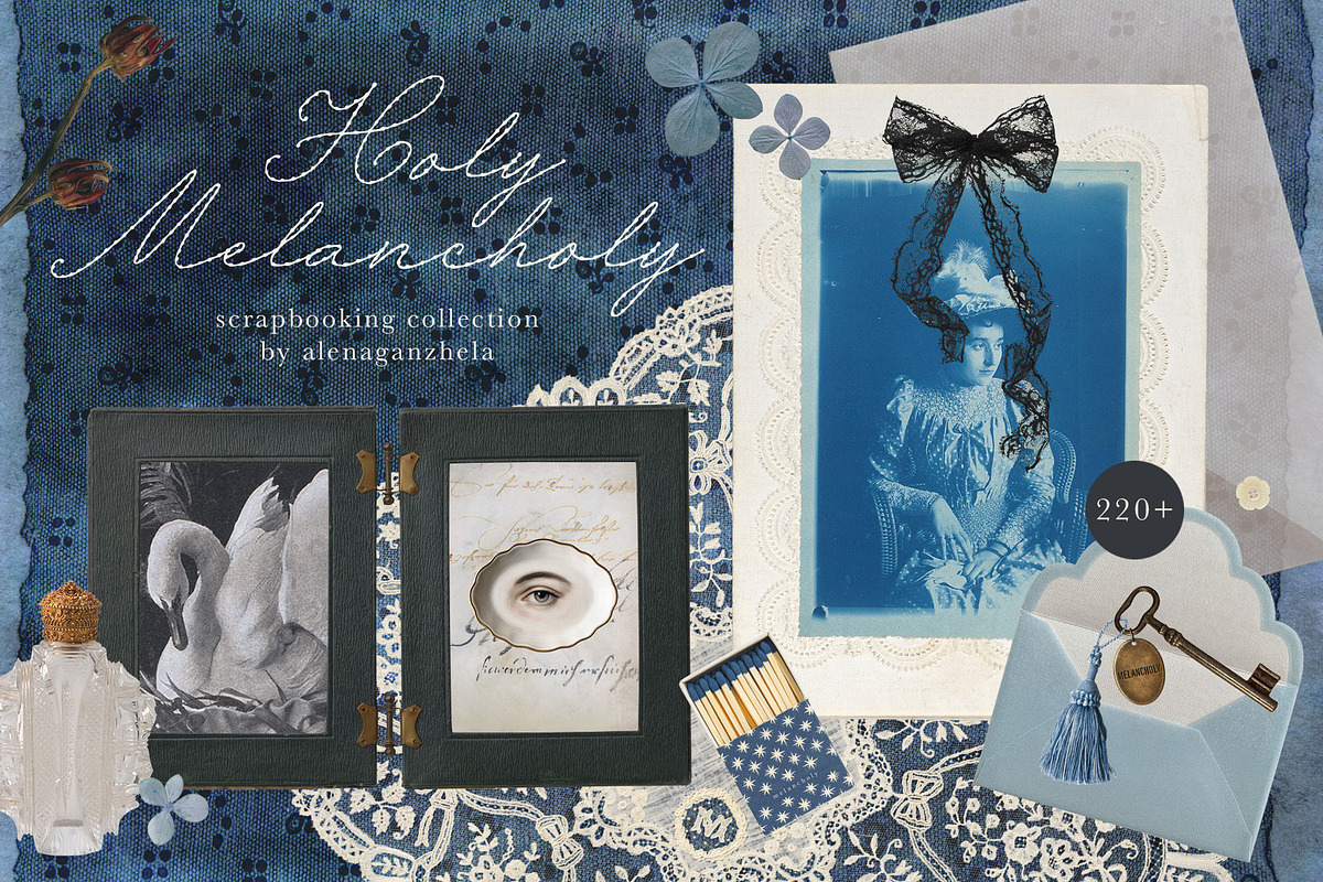 Holy Melancholy Scrapbooking Collage, an Object Graphic by alenaganzhela (Photo 1 of 9)