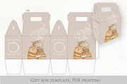 Cute animals in warm winter fabric, an Animal Illustration by Love Watercolor Store (Thumbnail 4 of 8)