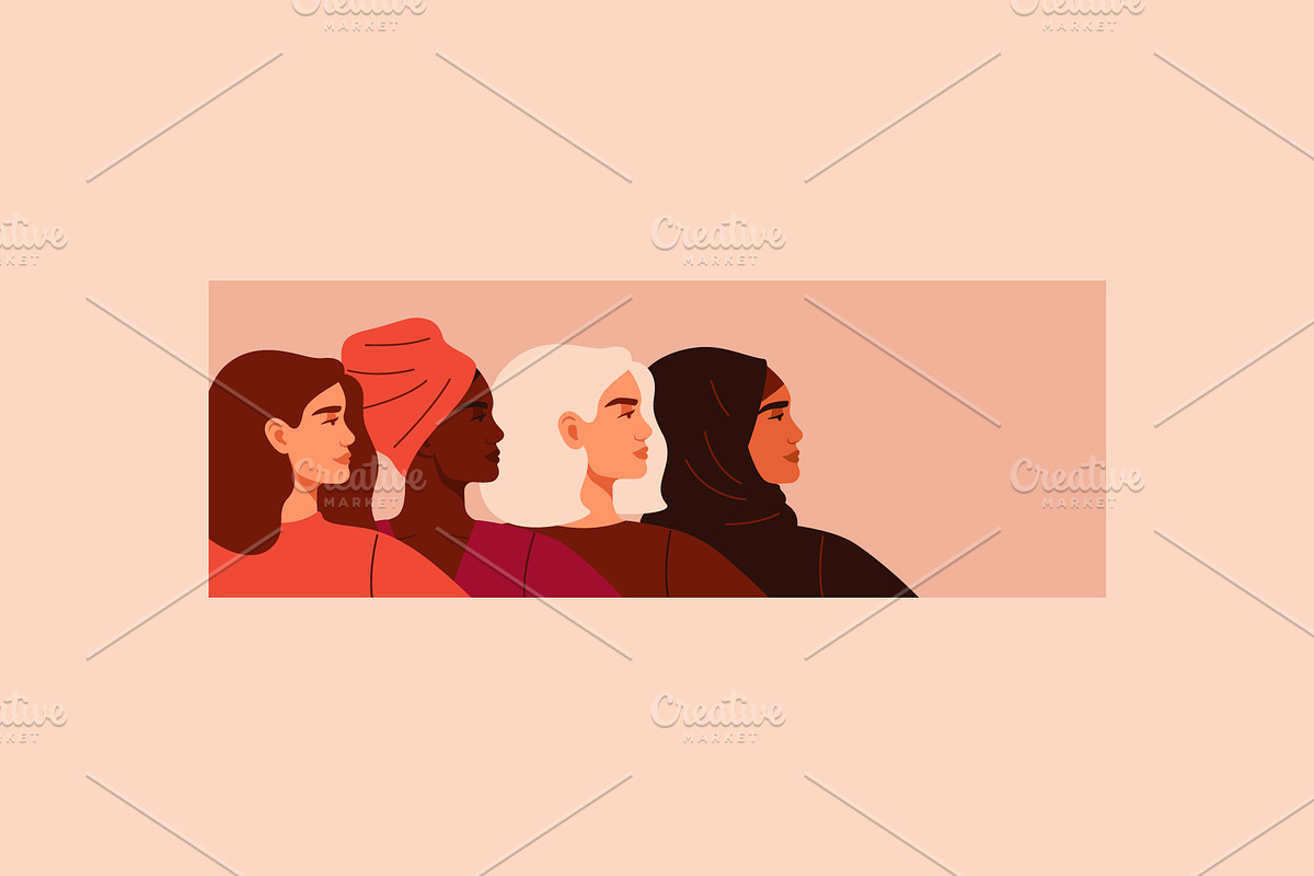 Strong women together, a Person Illustration by Mary Long (Photo 4 of 4)