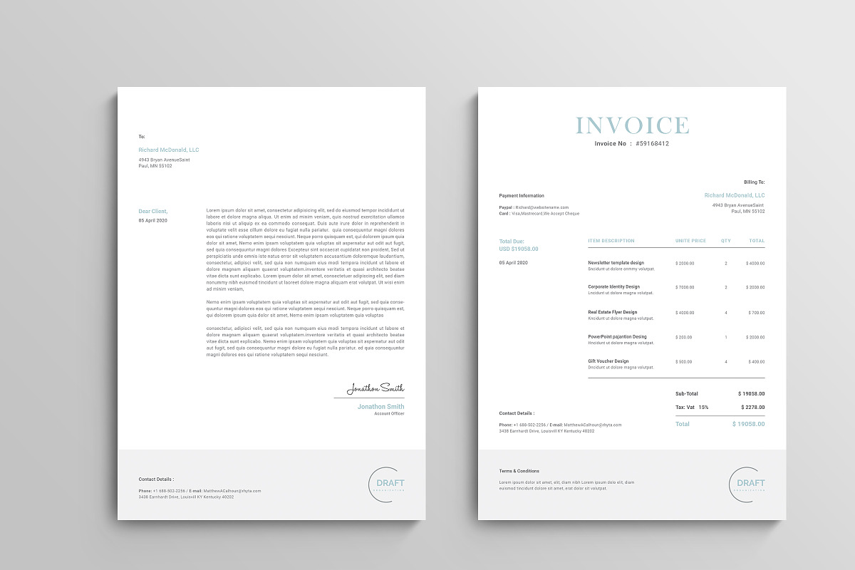 Invoice, a Stationery Template by CreativeZoom (Photo 3 of 5)