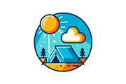 Camping Adventure Icon Set, an Object Graphic by Designs_River (Thumbnail 4 of 13)