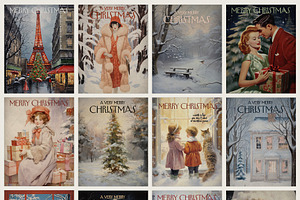 Vintage Christmas Posters