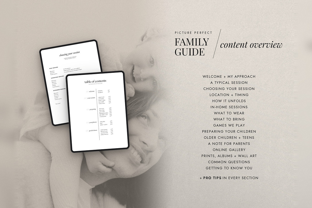 Family Session Welcome Guide, a Magazine Template by Cagdas Yoldas (Photo 3 of 9)