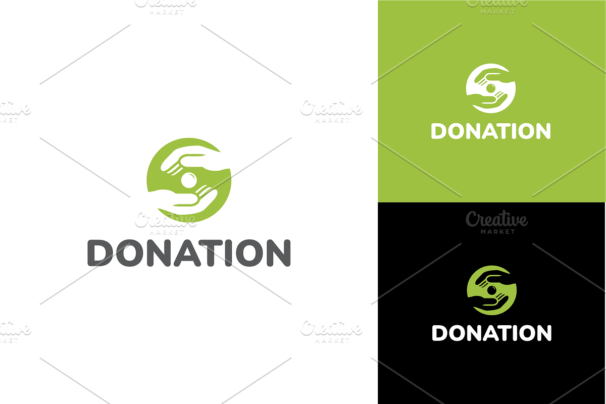 Donation Logo Simple, a Branding & Logo Template by zaqilogo