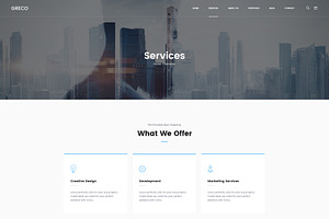 Greco - Business PSD Template