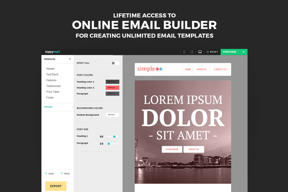 Simple - Responsive Email Template, an Email Template by ZippyPixels (Photo 3 of 4)