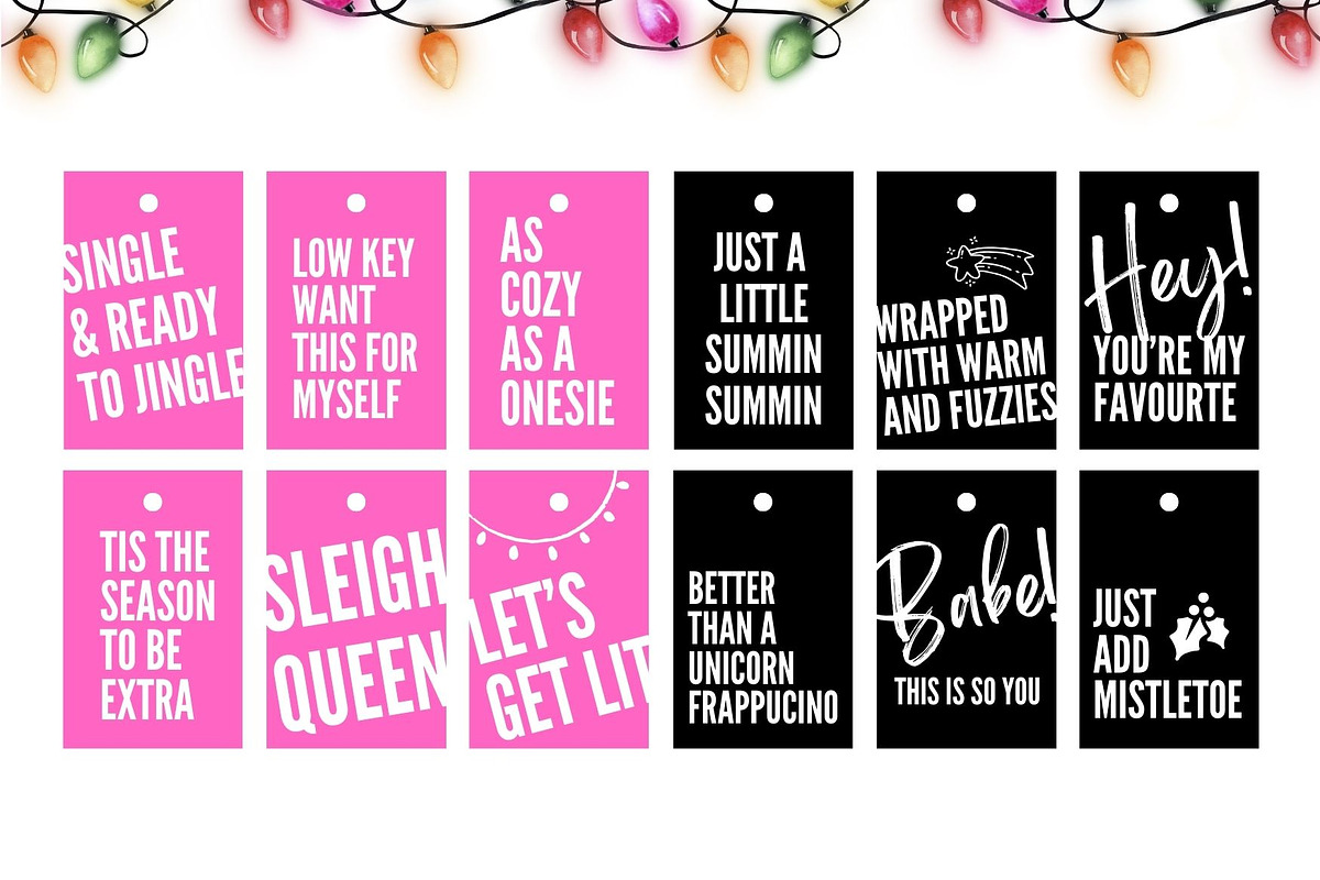 Cute Printable Christmas Tags, a Card Template by The Snap Shop (Photo 3 of 3)