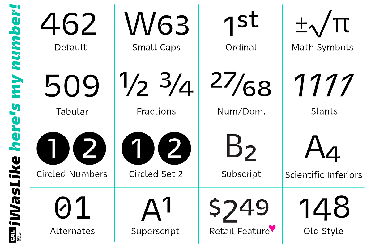 iWasLike Pro - 30 FONTS FULL FAMILY, a Sans Serif Font by California Type Foundry (Photo 7 of 11)
