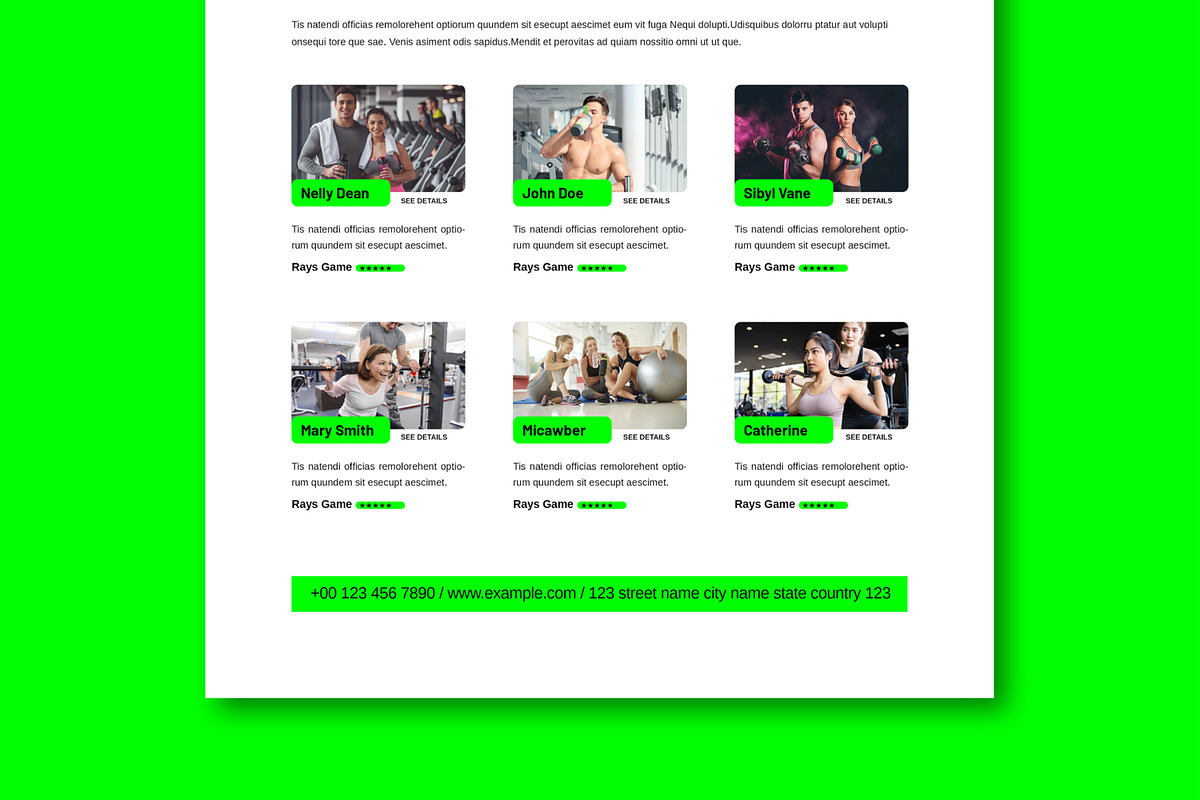 Sport Newsletter Template Design, an UI Kit Template by MightyDesign (Photo 6 of 9)