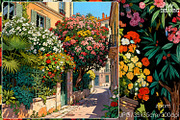 Sunny European Floral, a Decorative Illustration by yahu88studio (Thumbnail 1 of 3)