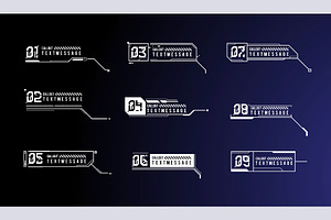 Set of futuristic Callouts