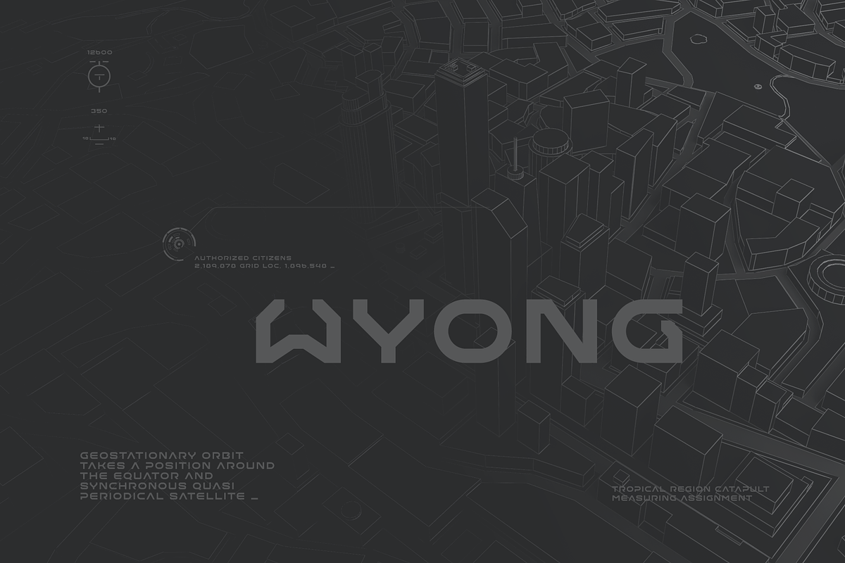 Wagr Futuristic Tech Font, a Font by baqoos (Photo 2 of 9)