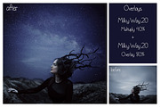 50 Night Sky Overlays, a Texture Graphic by LovePhotoMoment (Thumbnail 7 of 16)