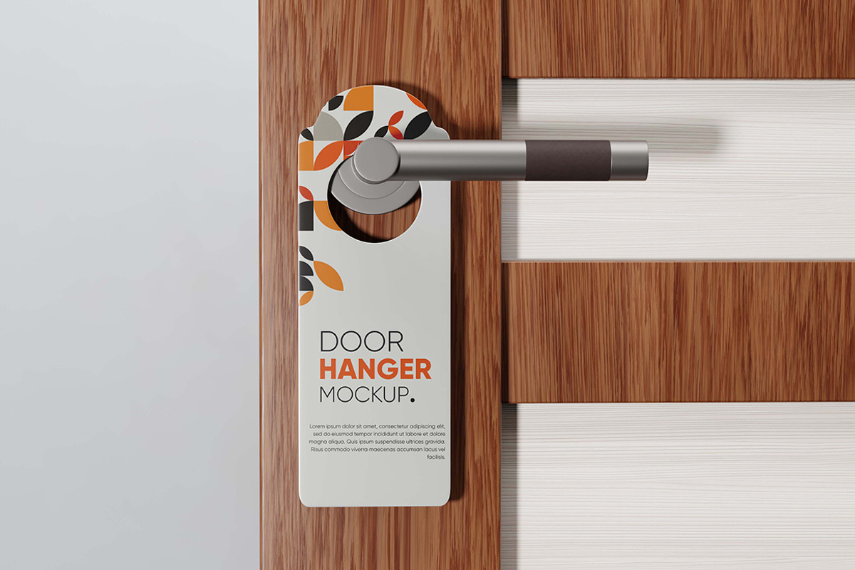 Door Hanger Mockups, a Merchandise Mockup by Alhaytar (Photo 2 of 3)