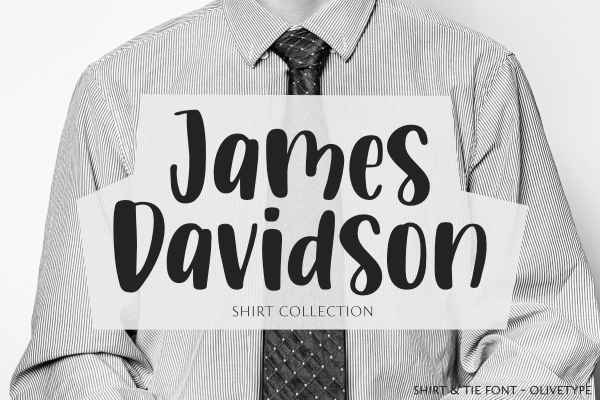 Shirt & Tie, a Font by Olivetype (Photo 2 of 5)