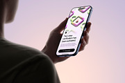 24 iPhone 17 Pro in Hand Mockups, an iPhone Mockup by Asylab (Thumbnail 62 of 107)