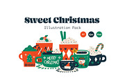 Sweet Christmas Illustration Pack, a Food Illustration by lilyshop (Thumbnail 1 of 2)