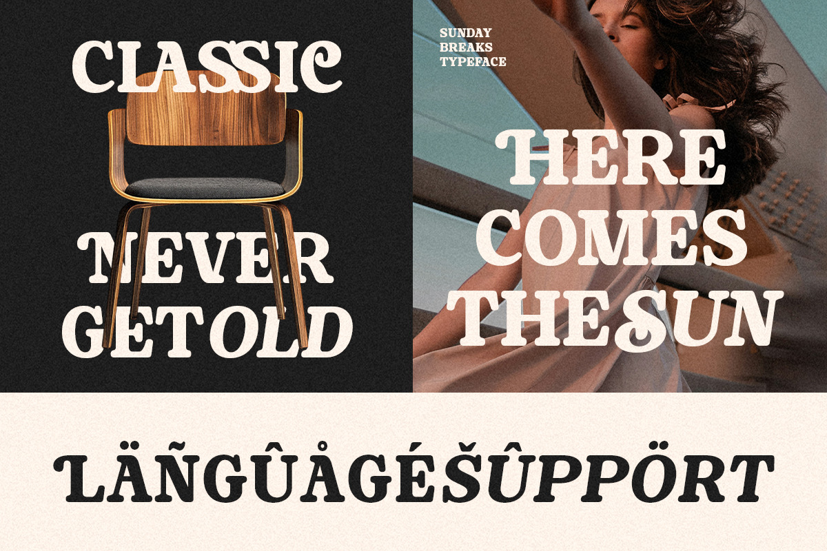 Sunday Breaks - Modern Retro Serif, a Serif Font by Shakira Studio (Photo 8 of 10)