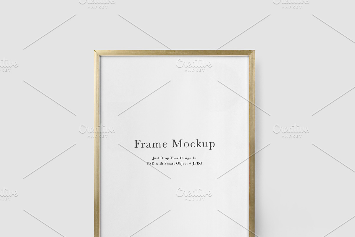 Frame Mockup #2592, Gold Portrait, a Print Template by Kzara Visual Concepts (Photo 2 of 3)