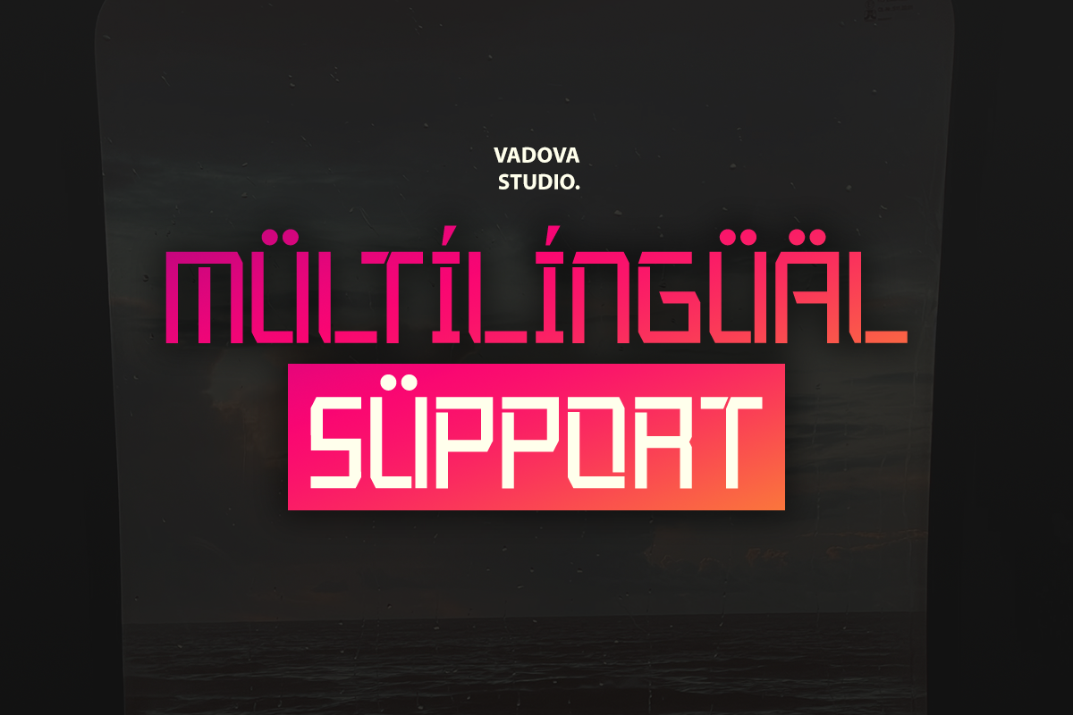 Pulseon Futuristic Display Font, a Sans Serif Font by Vadovastd (Photo 4 of 9)