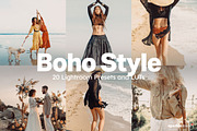 20 Boho Style Lightroom Presets LUTs, a Preset Add-On by SparkleStock (Thumbnail 1 of 13)