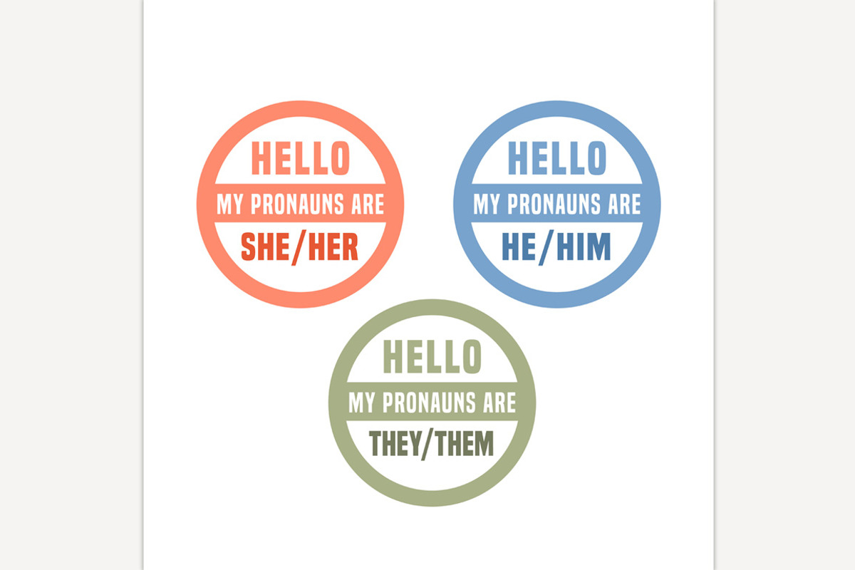 Gender identity concept. Round symbo, a Person Illustration by Anna's Shop