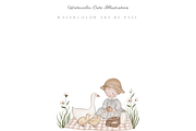 Watercolor Back To School Clipart, an Education Illustration by Pati Paints (Thumbnail 8 of 12)