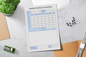 Time Tracking Printable For Employee