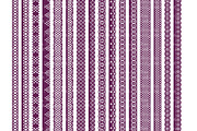 Plum Lace Clipart Borders, an Illustration by Amanda Ilkov (Thumbnail 5 of 5)