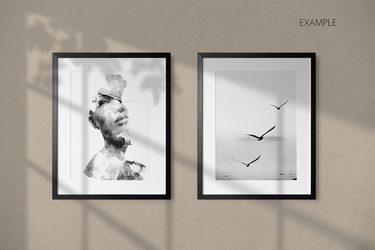 BLACK AND WHITE FRAME MOCKUP, a Product Mockup by Yuri-U (Photo 5 of 10)