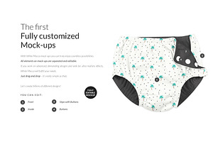 Baby Swim Diaper Mock-ups Set