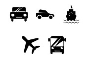 Transportation icon design template, a Solid Icon by Sumberpangan (Thumbnail 1 of 3)
