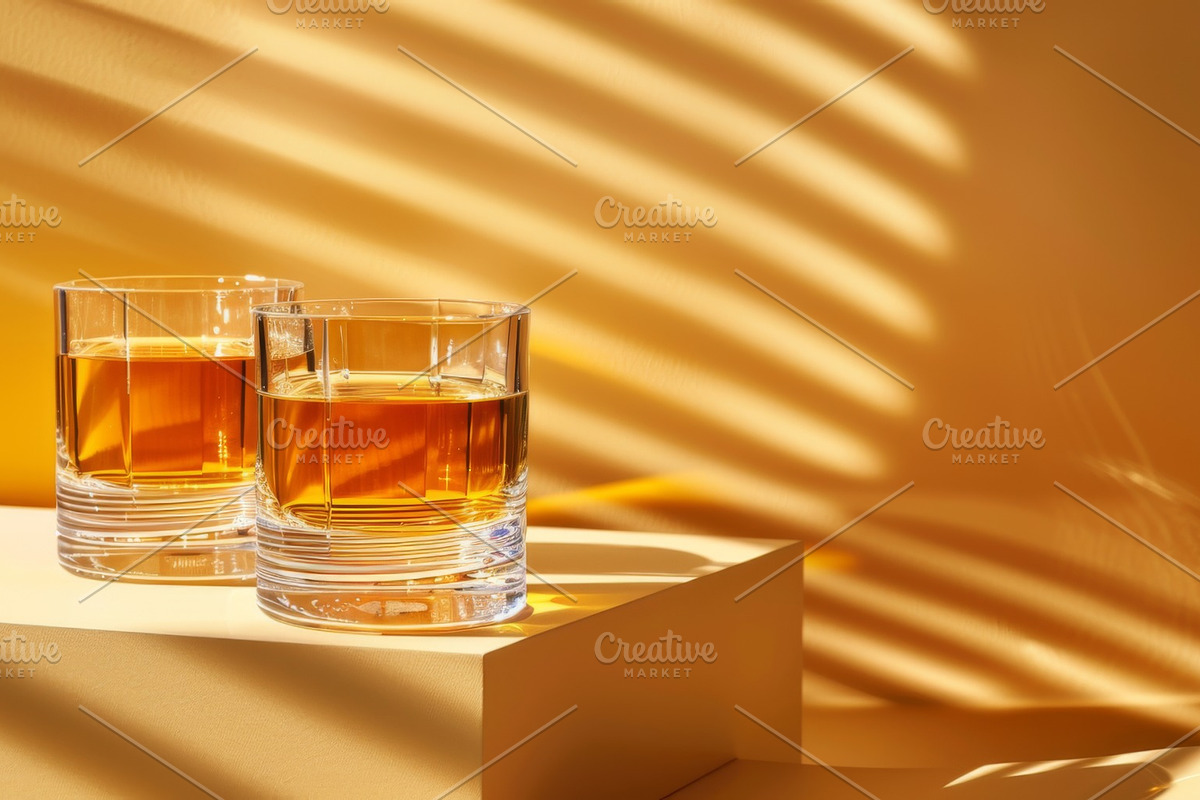 87 whiskey glasses, a Food & Drink Photo by Handmadefont (Photo 83 of 87)