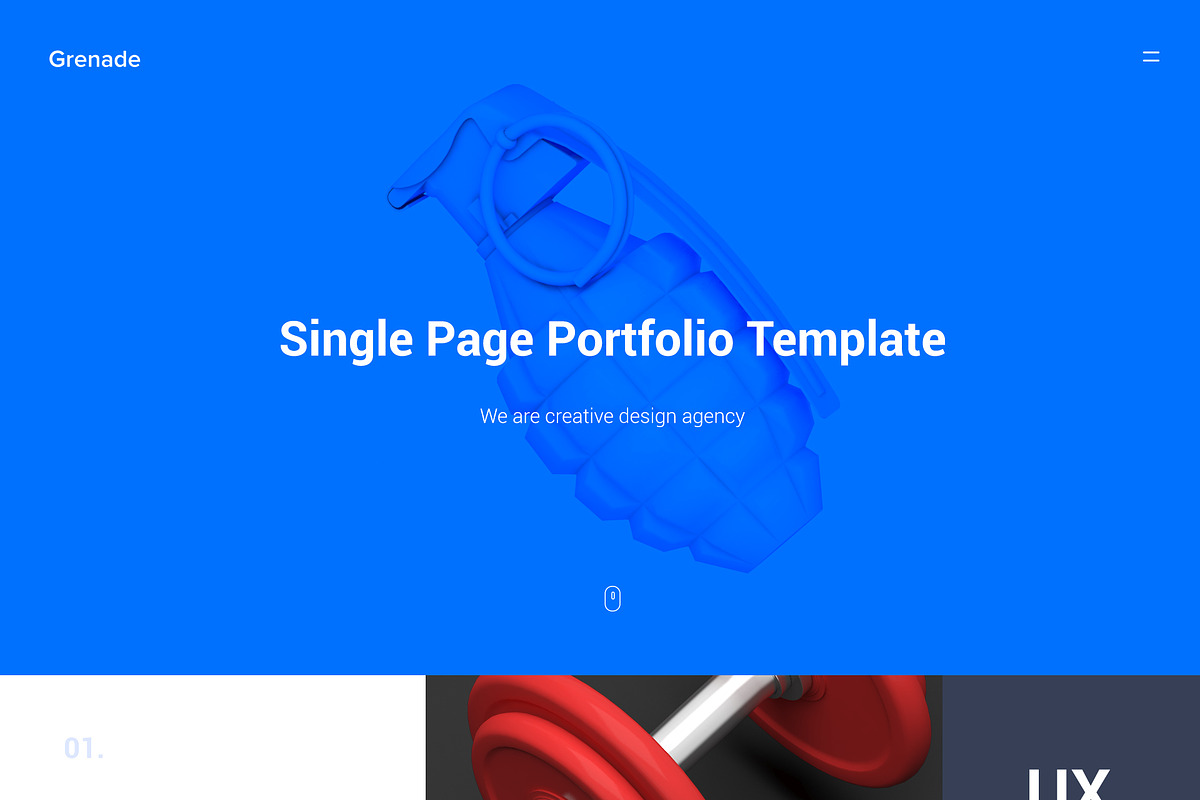 Grenade - Portfolio PSD Template, a Websites & App Template by Zomorsky (Photo 2 of 2)