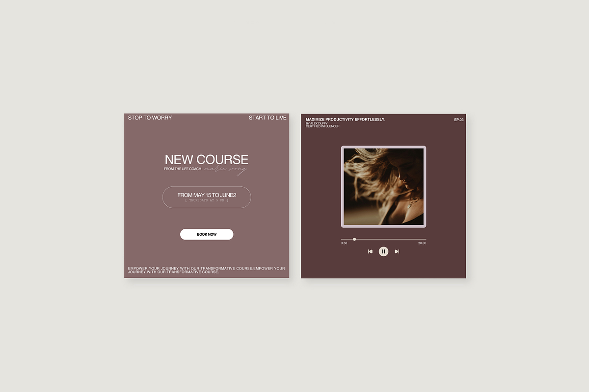 Instagram Templates for CANVA, a Social Media Template by Prapti Design