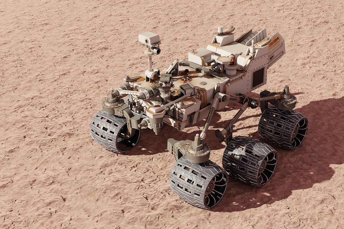 Curiosity Rover Mars 3d model vray, a Cars & Vehicle 3D Model by konstantin.ermolaev (Photo 4 of 6)