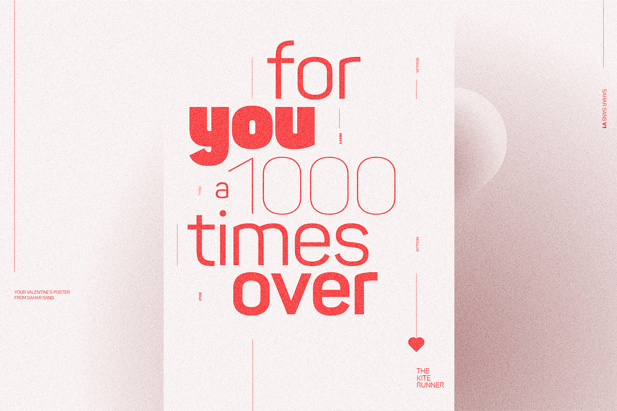 Sahar, A Charming Typeface Of 18 Fonts preview 8