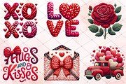 Valentine Faux Crochet Design Bundle, an Illustration by RobertsArt (Thumbnail 2 of 7)