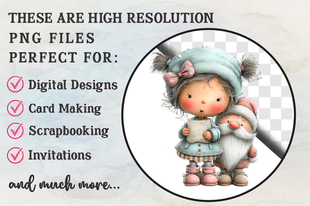 Christmas Girl and Santa Clip Art, an Illustration by RobertsArt (Photo 5 of 7)