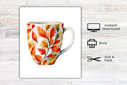 Thanksgiving Coffee Latte Clipart, an Illustration by Canvas Craft (Thumbnail 8 of 8)