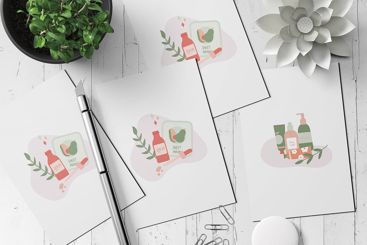 Skincare Lover Clipart Collection, an Illustration by Nova Studio (Photo 9 of 10)