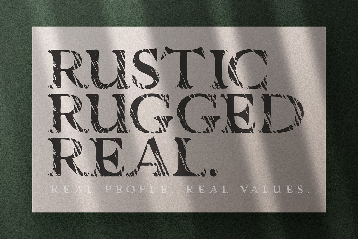 Vescona - Grunge Serif Font, a Slab Serif Font by AndrewPixel (Photo 8 of 8)