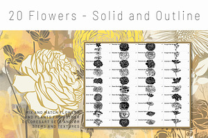 Floral Procreate Stamp Brushes 7