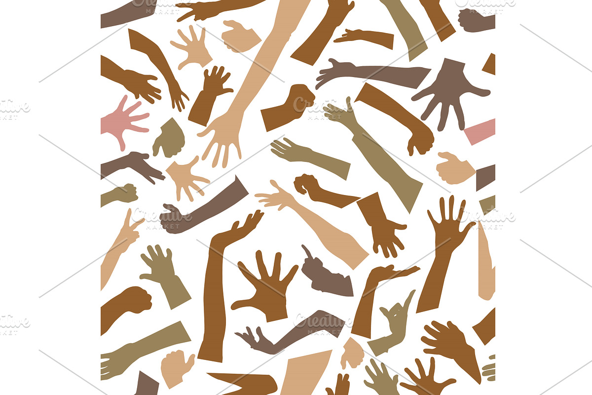 Seamless background of people's, an Object Illustration by Nenahliadava Design