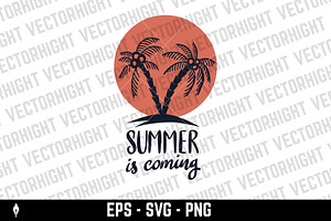 Summer is coming. Summer design, a Seasonal Illustration by Vectorhight